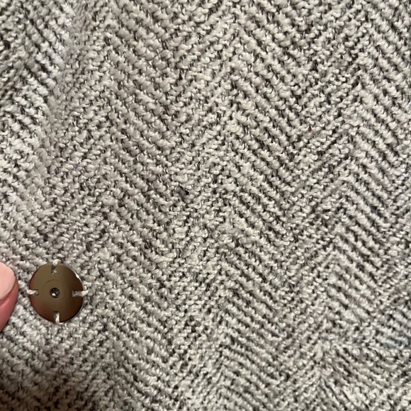 Dynamite Grey Textured Pea Coat - Picture 3 of 3